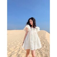 💢💢Váy babydoll xốp tay bồng bánh bèo🌸🌸