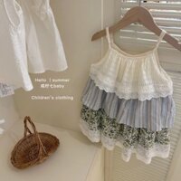 Váy Bánh Bé Gái Mùa Hè Phong Cách Mới Đầm Cho Bé Thời Trang Mori Váy Trẻ Em Phong Cách Hàn Quốc Nhật Ký Đeo Sling Công Chúa❤4.1❤