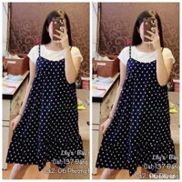 Váy bầu chấm bi mới