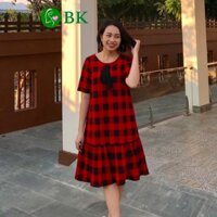 Váy bầu công sở đẹp thiết kế , Đầm bầu đuôi cá caro  BÔNG HỒNG SHOP 40 đến 75 kg