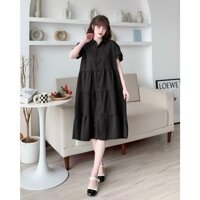 Váy bầu công sở mùa hè dambauxinh-L1014 Đầm bầu thiết kế mặc được sau sinh