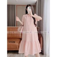 Váy bầu công sở Mum's shop VT158 mặc hè xinh xắn, trẻ trung cho mẹ bầu đi làm, đi chơi đều xinh