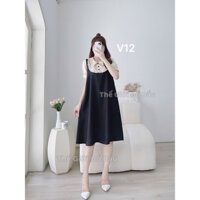 Váy bầu - đầm bầu thiết kế giả yếm đủ size 40-120kg