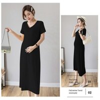 Váy Bầu Đầm Bầu Thun Lạnh A1728