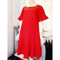 váy bầu đỏ rực rỡ đủ size 40-120kg