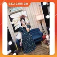 Váy bầu hoa nhí voan lụa