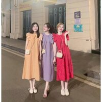 Váy bầu kẻ caro 5 cánh tiên, điệu đà xinh xắn cho các mẹ bỉm