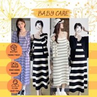 VÁY BẦU LEN MONGTOGHI THU ĐÔNG CÔNG SỞ m105 THIẾT KẾ VÁY 2 DÂY KÈM ÁO CHOÀNG- ĐẦM BẦU ĐẸP SANG CHẢNH CHO MẸ BẦU