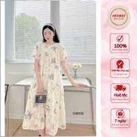 Váy bầu mùa hè , đầm bầu Mommy xinh thiết kế voan lông họa tiết nổi  dáng dài maxi hot lên dáng cực xinh