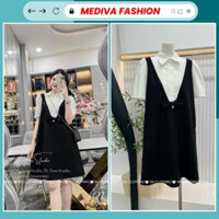 Váy Bầu Sơ Mi Cổ Đức Công Sở Thiết Kế Babydoll Sang Trọng Mặc thoải mái Mát Cho Mùa Hè Cao Cấp