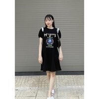 Váy bầu suông A dáng dài chất thun cotton mềm mát