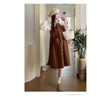 Váy bầu thời trang công sở diện tết đẹp sang chảnh chất vải thô