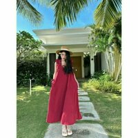 Váy Bầu Thời Trang Thiết Kế Hai Dây Dáng Dài Đẹp Sang Chảnh