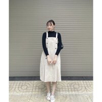 Váy bầu thu đông chất đẹp Shopdambau-BCA2622 Yếm bầu mùa đông thiết kế sét rời