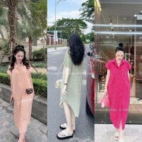 VÁY BẦU - VÁY XUÔNG dáng đuôi tôm trẻ trung - thiết kế mới lạ bầu hay không bầu mặc đều xinh