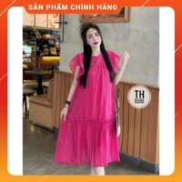 Váy bầu von 2 lớp- mặc đi làm đi chơi đều được đầm bầu thiết kế chanh xả siêu xinh from rộng freesize 43~68kg-VB 105