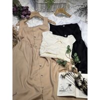 váy bầu yếm 2 chi tiết