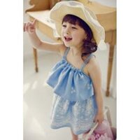 Váy bé gái 2 dây giả bò