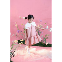 Váy bé gái Amelia váy hồng tiểu thư cho bé gái xinh xắn dễ thương Babine