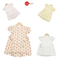 Váy bé gái chất thô-kate, đầm bé gái size 2-12 tuổi, đầm trẻ em SUNKIDS1 có nhiều màu