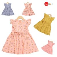 Váy bé gái chất thô-kate size 2-12, đầm bé gái size 2-12 tuổi, đầm trẻ em SUNKIDS1 có nhiều màu