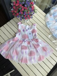 Váy bé gái đám mây hồng 1-4 tuổi