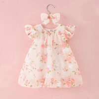 Váy bé gái Mùa Hè Mỏng Cho Bé Một Tuổi Bé Gái Ngọt Ngào Dễ Thương FARCENT Đầm Công Chúa Hoa