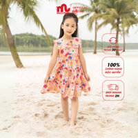 Váy bé gái mùa hè RIOMIO sát nách dáng xòe hoa nhí tặng kèm nơ buộc tóc cho bé 3 - 9 tuổi RV615