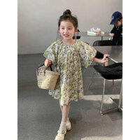 váy bé gái nhà tú baby kids với chất liệu lụa mango bên trong có lót cho bé từ 12-38kg