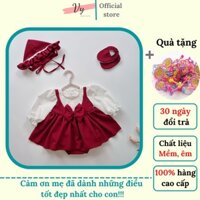 Váy Bé Gái Sơ Sinh Dài Tay. Đồ Cho Bé Gái Sơ Sinh 0 12 Tháng Kèm Mũ Và Giầy. Váy Sơ Sinh, Đầm Đầy Tháng