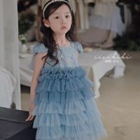 Váy bé gái / Váy bánh công chúa Elsa / Váy sinh nhật trẻ em / Váy công chúa Elsa