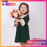 Váy Bé Gái Xanh Rêu MARU Fashion- Thời Trang Trẻ Em