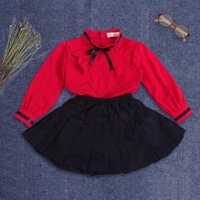 Váy bé gái xếp ly