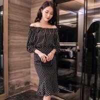 Váy bi đuôi cá trễ vai
