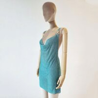 Váy bling bling đá nữ sang chảnh phối dây đá tag hở lưng