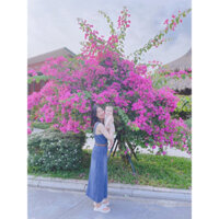 Váy bò 2 dây dáng dài