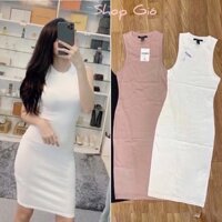 Váy Body Nữ 3 Lỗ Siêu Mát, Đầm Ôm Sát Nách Cotton Siêu Đep Thời Trang Cực Kỳ Dễ Phối Đồ