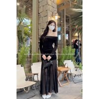 Váy Body Phối Voan Lưới Maxi, Váy Dự Tiệc Cuôi Năm Ily Dress