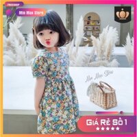 Váy búp bê cho bé gái 💃CLIP THẬT💃 Đầm búp bê hoa nhí, đầm bé gái hoa nhí cao cấp cực kì dễ thương