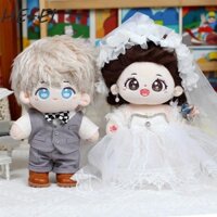Váy búp bê Cotton HEFEI, Phụ kiện đồ chơi váy cưới Quần áo búp bê Cotton 20cm, Phụ kiện búp bê Bộ đồ Mini dễ thương Bộ trang phục búp bê Cotton Quà tặng trẻ em
