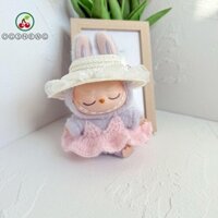 Váy búp bê ERZAP Labubububu, Mũ công chúa ăn mặc Vải thời gian Labububupu, Bộ sưu tập trang trí Phong cách Bikini DIY 17cm Quần áo búp bê sang trọng Quà tặng trẻ em