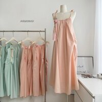 Váy cà vạt xanh bạc hà Mambo YUEWEN cho phụ nữ, váy dây cho buổi hẹn hò đầu tiên, váy bãi biển hoa trà tuyệt đẹp