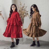 Váy chấm bi 2 tầng cho bé gái size đại BEESHOP D24036