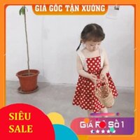 Váy chấm bi phong cách vintage cho bé gái (HN 441)