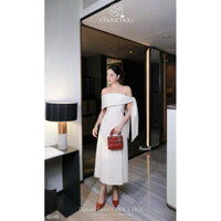 váy chéo ý trễ vai xẻ đùi mặc ôm body siêu xinh