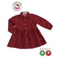 Váy cho bé gái, đầm cho bé gái chất cà bông siêu ấm mềm mịn size 8-20kg - Cherry Baby