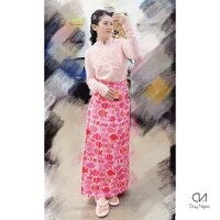 Váy Chống Nắng 2 lớp Duy Ngọc Cao Cấp - Chất Cotton Kaki, chắc chắn chống nắng hiệu quả, mềm mại, thoáng mát (8619)