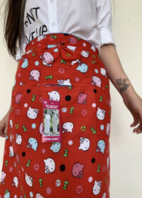 Váy chống nắng chất liệu dày dặn màu ngẫu nhiên 2 mặt - kate