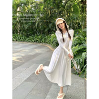 Váy chống nắng dài tay có mũ trùm đầu Xuân Hè Phong cách mới Váy dài hẹp thoáng khí
