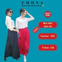 Váy chống nắng dạng quần, quây váy CHONA ống suông lưng cao cạp v freesize che phủ rộng chắn nắng tốt